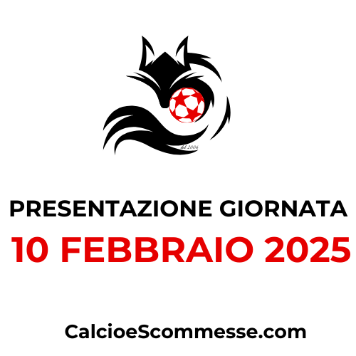 Presentazione giornata calcistica del 10 febbraio 2025